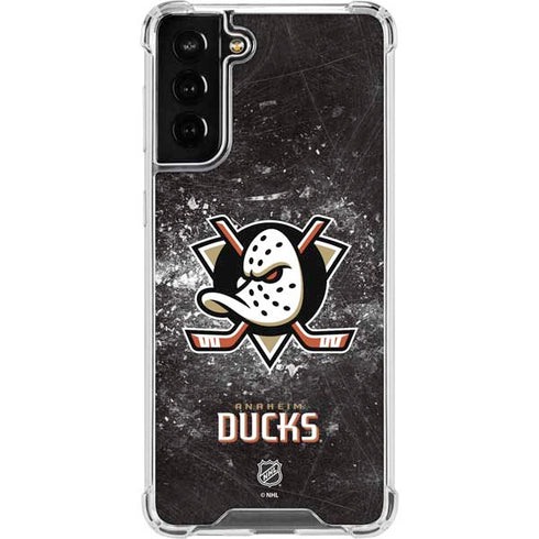 NHL Anaheim Ducks Iced Galaxy S21 FE Clear Case